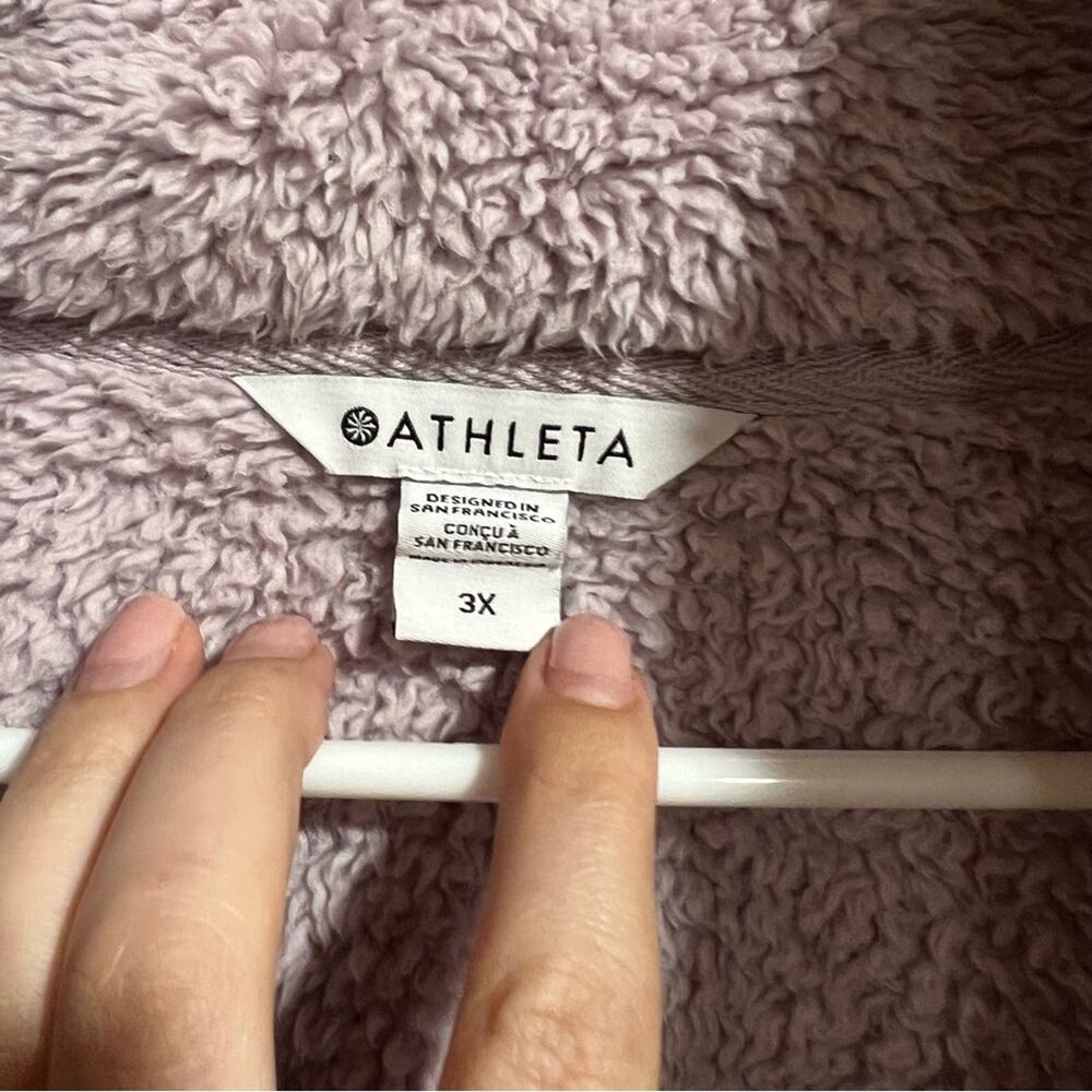 Athleta Tugga Sherpa Jacket - 3X - Shasta Purple - Picture 12 of 14